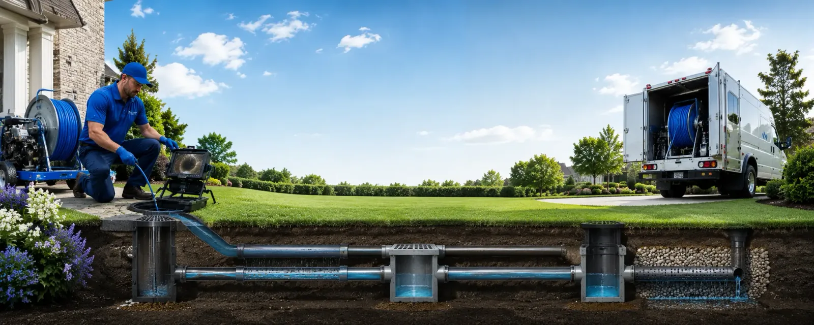 Outdoor drain cleaning information for Adrian, WV